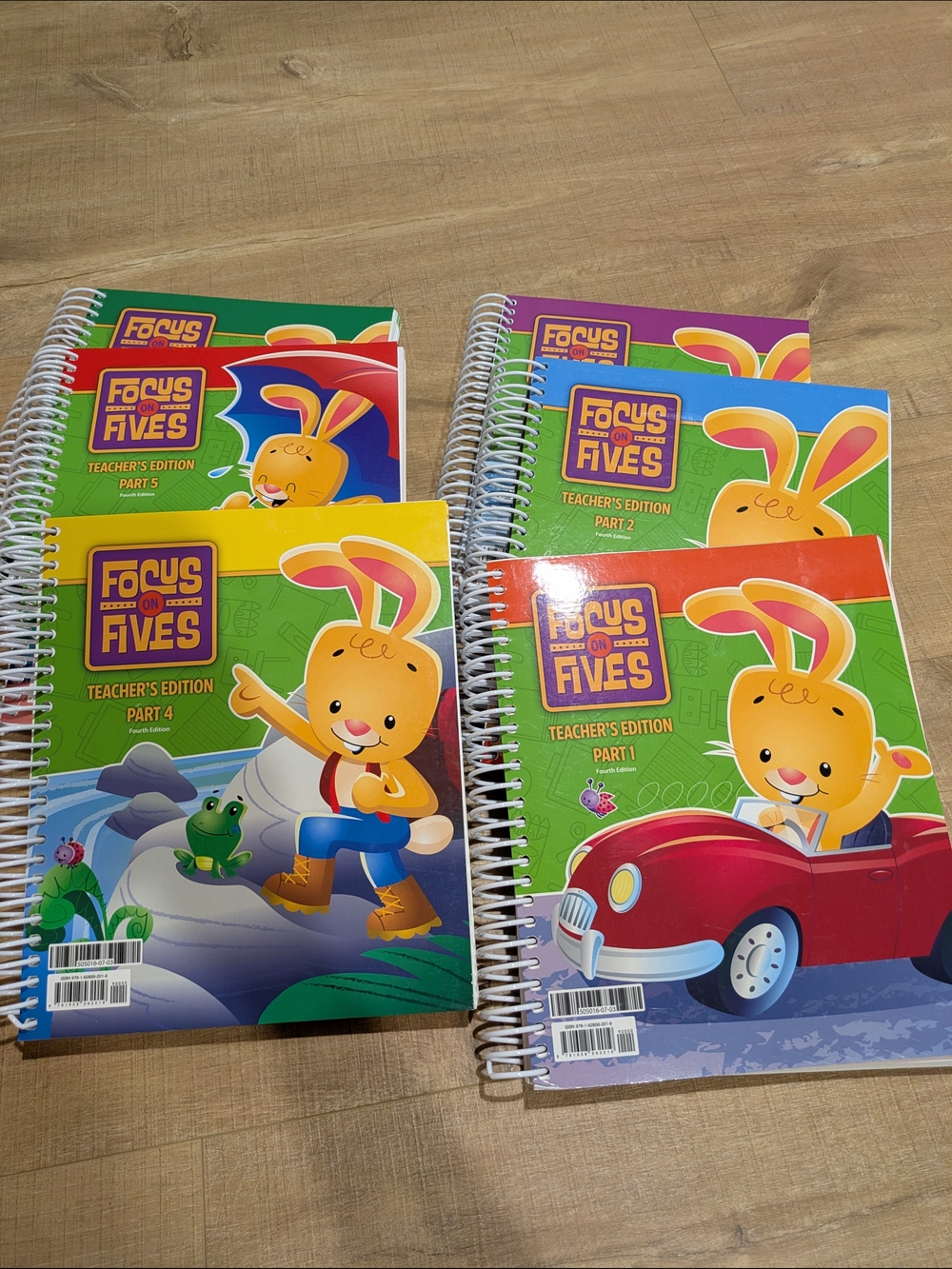 BJU Press K5 Focus on Fives Teacher's Edition Set (4th Edition; 6 Volumes)